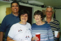 Kathy with her husband, Frank, and her parents, Vera and Ray Reiner