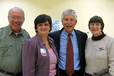 Kathy Reiner Martin with members of the Marshy Point Nature Center and Maryland Recreation and Parks Association