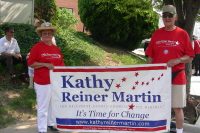 Friends of Kathy Reiner Martin before the parade