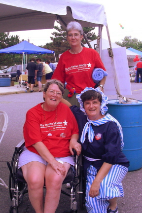 Kathy Reiner Martin with supporters at the Perry Hall Town Fair